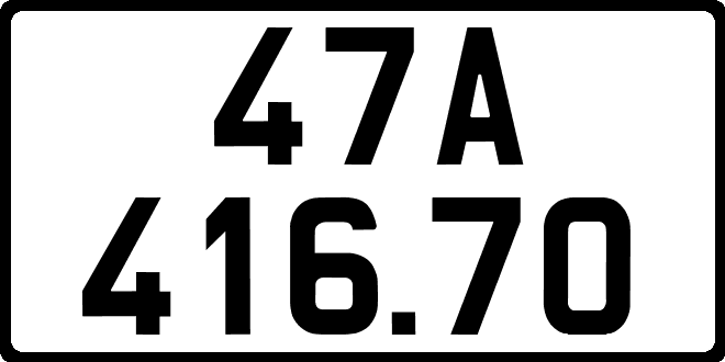 bien so xe 47A41670