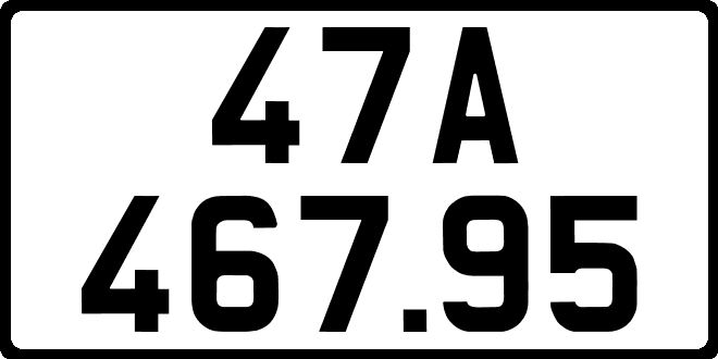 bien so xe 47A46795