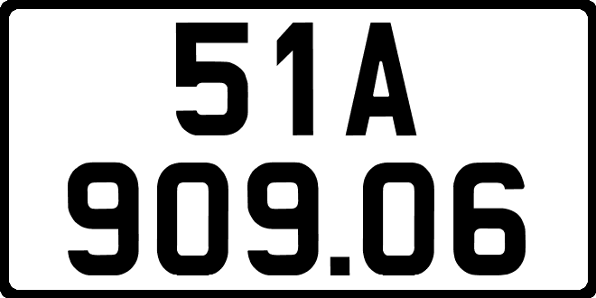 bien so xe 51A90906