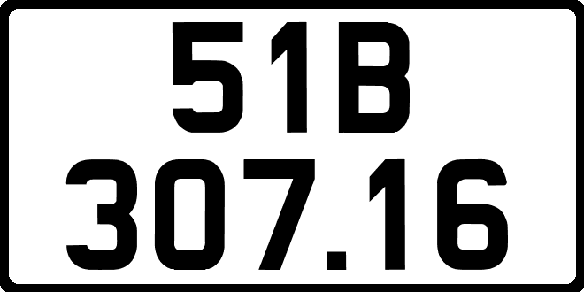 bien so xe 51B30716