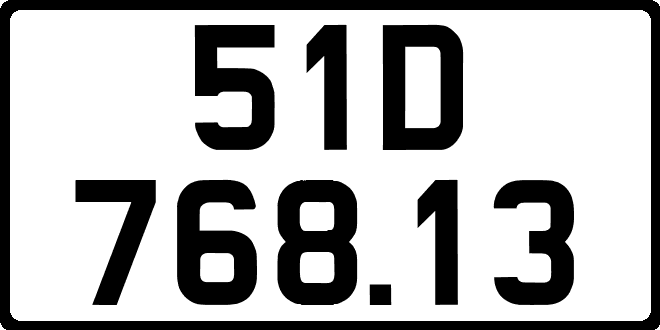 bien so xe 51D76813