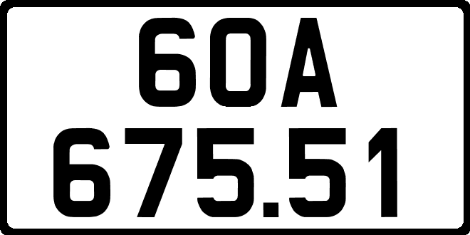 bien so xe 60A67551