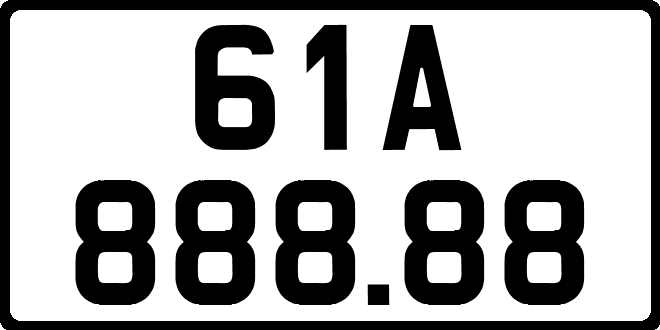 bien so xe 61A88888