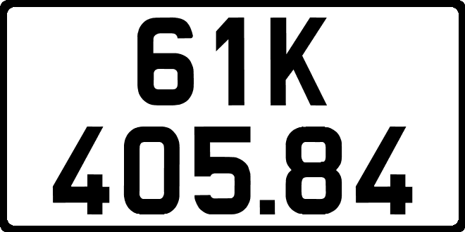 bien so xe 61K40584