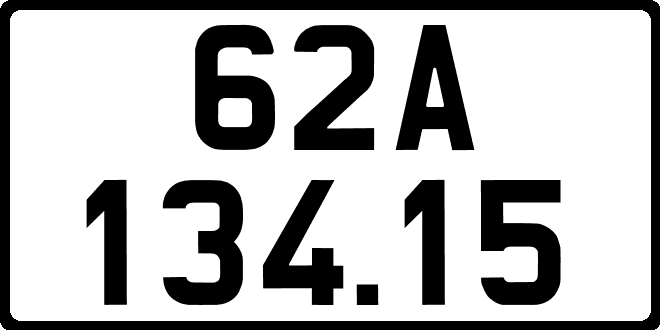 bien so xe 62A13415