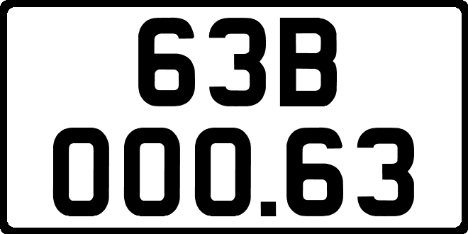 bien so xe 63B00063