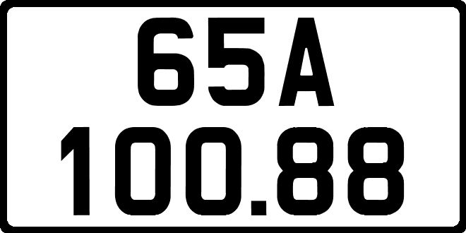 bien so xe 65A10088