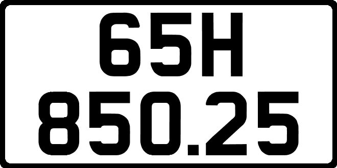 bien so xe 65H85025