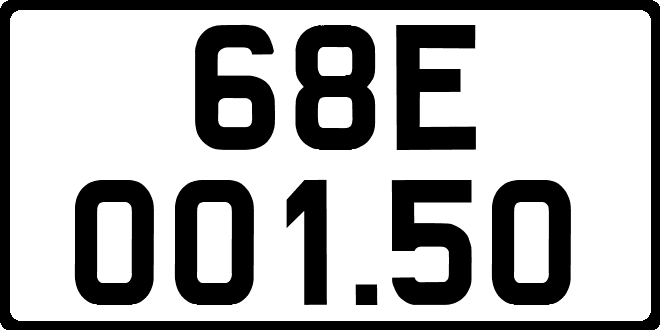 bien so xe 68E00150