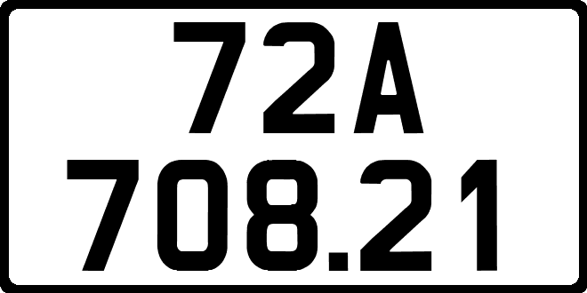 bien so xe 72A70821