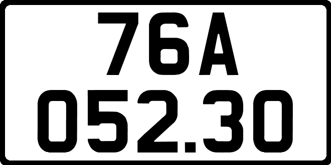 bien so xe 76A05230