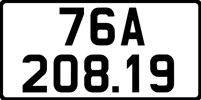 bien so xe 76A20819