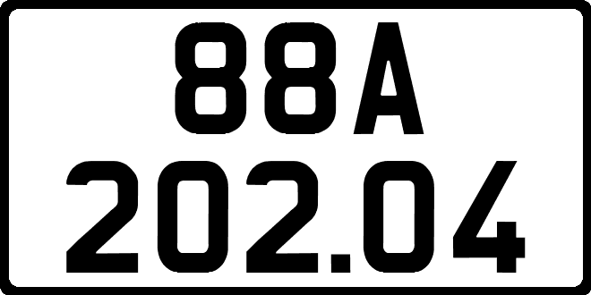 bien so xe 88A20204
