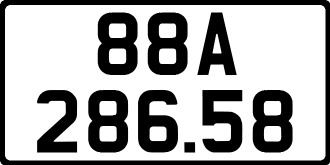 bien so xe 88A28658
