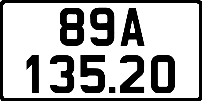 bien so xe 89A13520